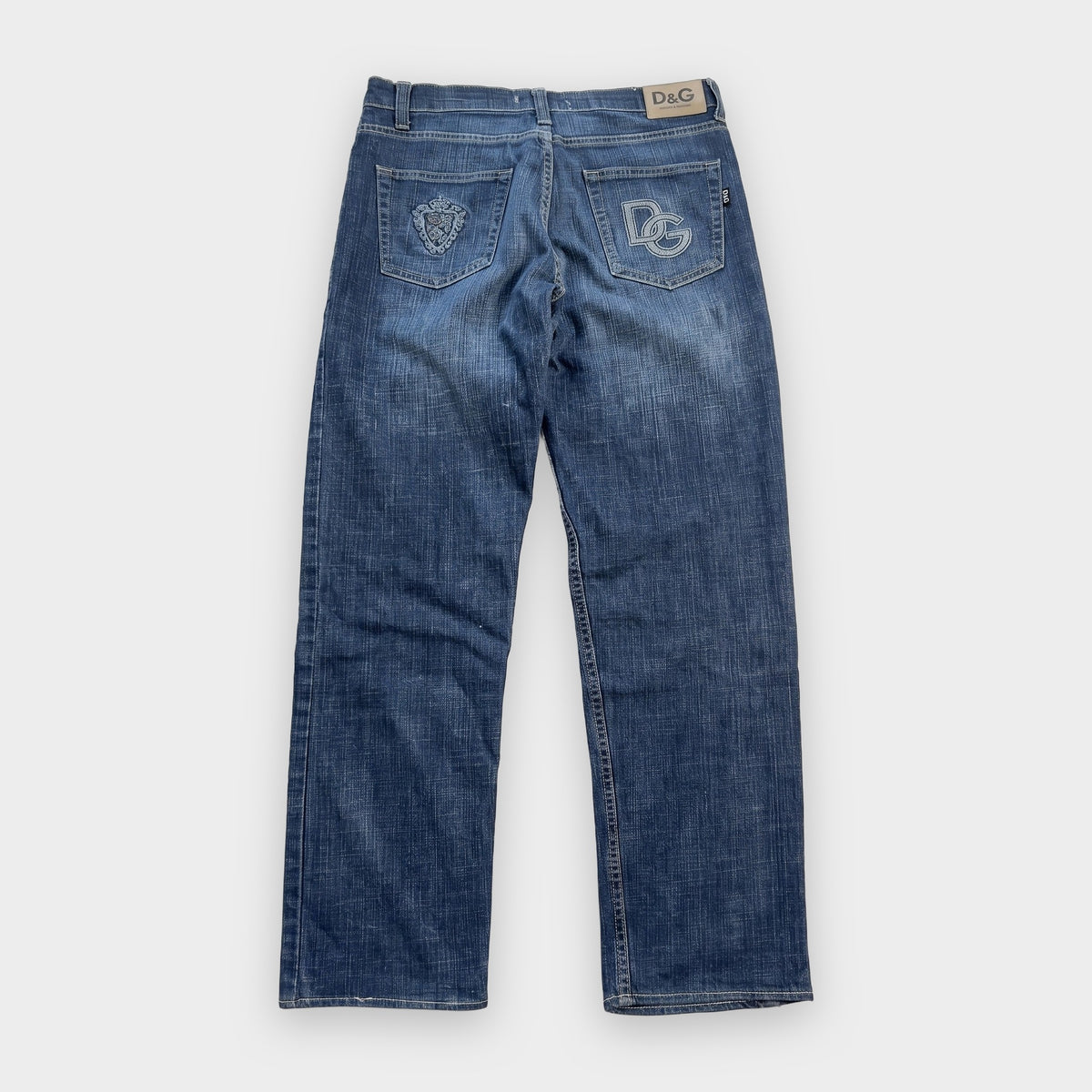 KI-Cover: Vintage D&G Jeans (W33 L30), aus unseren Fotos geglättet (Zustand siehe echte Fotos)