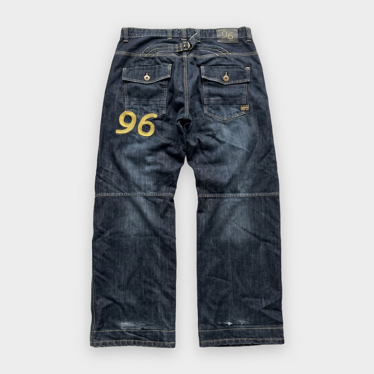 KI-Cover: Vintage G-Star Jeans (W36 L33), aus unseren Fotos geglättet (Zustand siehe echte Fotos)