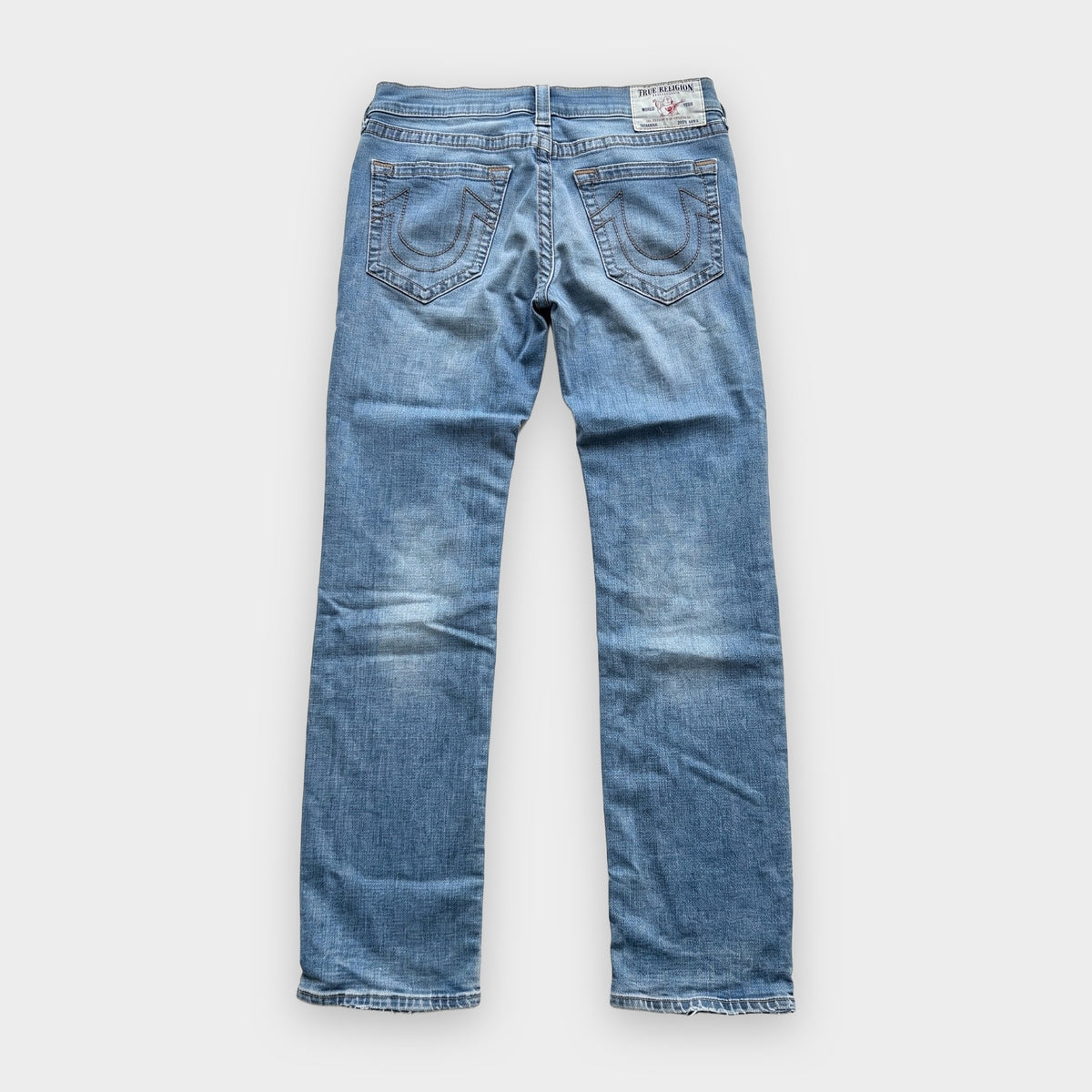 KI-Cover: Vintage True Religion Jeans (W33 L33), aus unseren Fotos geglättet (Zustand siehe echte Fotos)