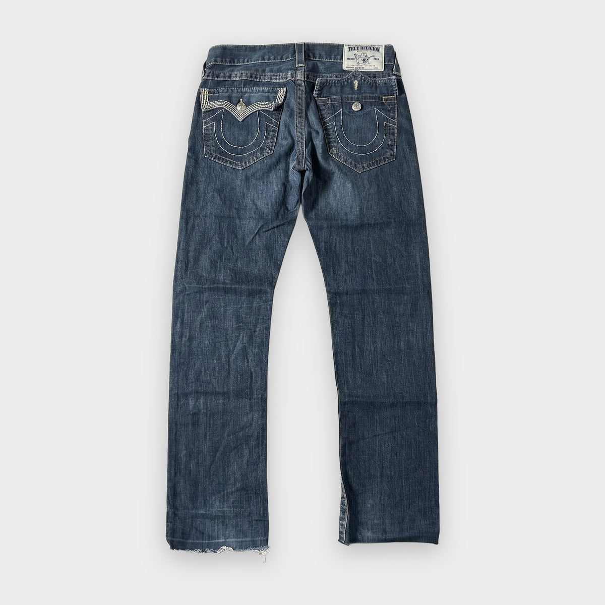 KI-Cover: Vintage True Religion Jeans (W33 L33), aus unseren Fotos geglättet (Zustand siehe echte Fotos)