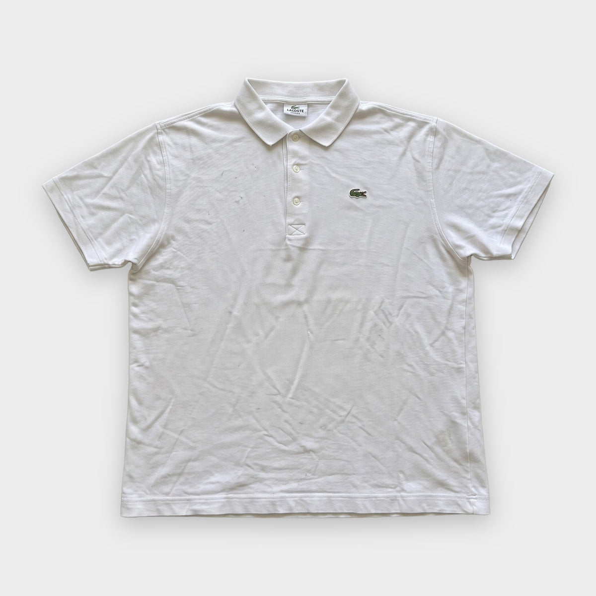 KI-Cover: Vintage Lacoste Poloshirt (M), aus unseren Fotos geglättet (Zustand siehe echte Fotos)