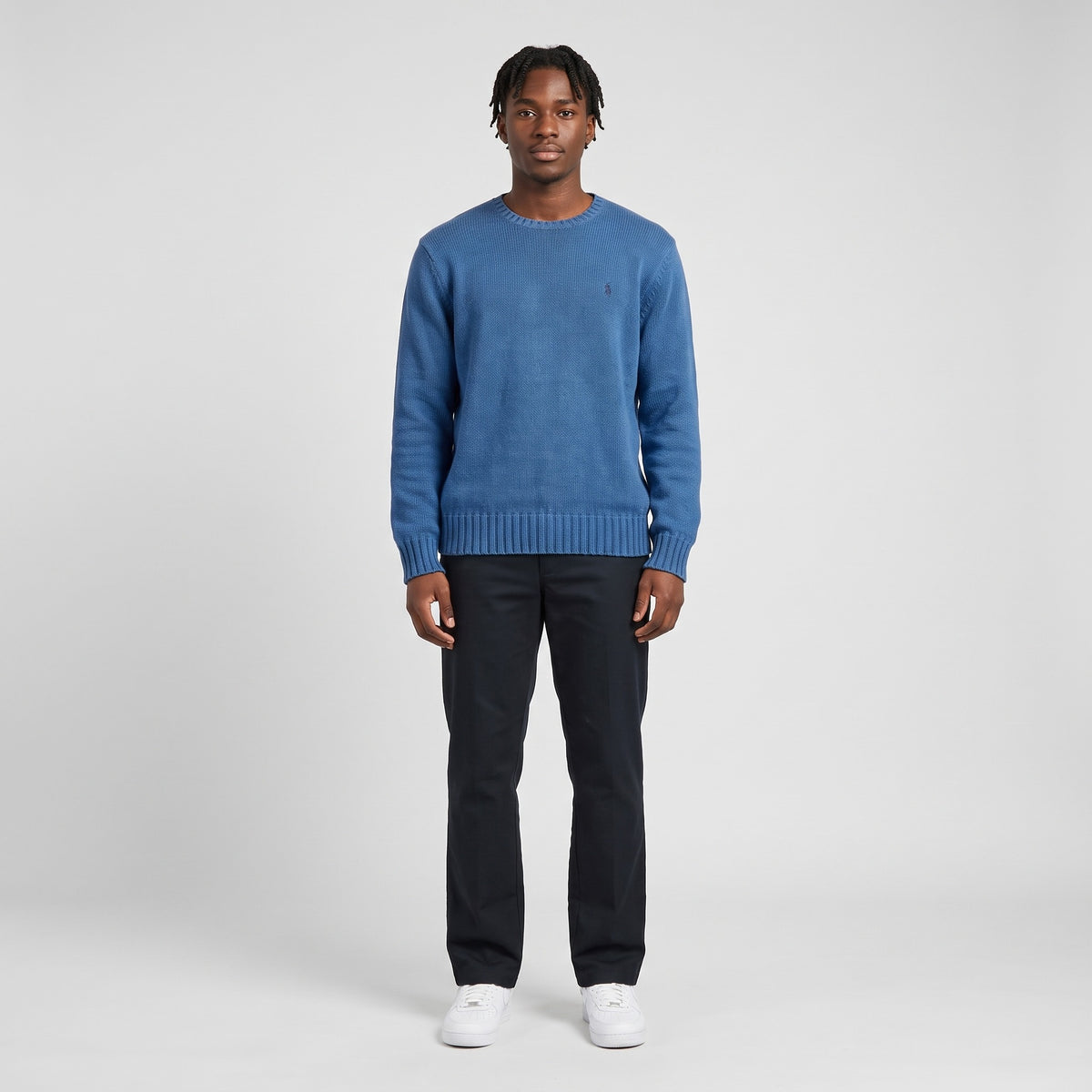 KI-Ansicht: Vintage Polo Ralph Lauren Sweater (S) getragen (aus unseren echten Fotos dieses Teils)