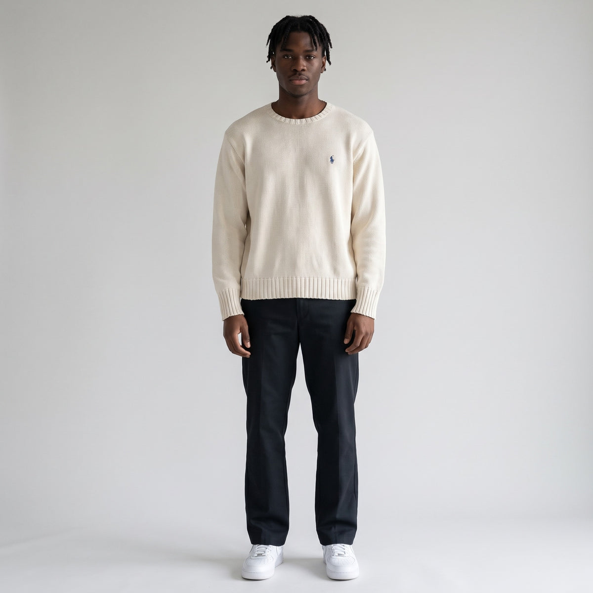 KI-Ansicht: Vintage Polo Ralph Lauren Sweater (XL) getragen (aus unseren echten Fotos dieses Teils)