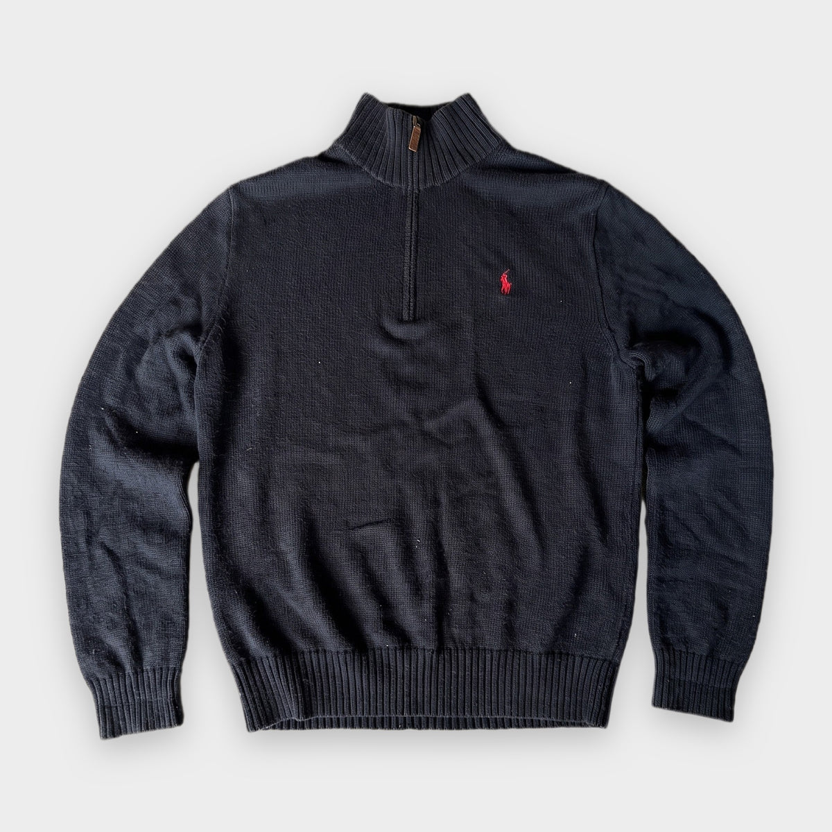 KI-Cover: Vintage Polo Ralph Lauren Halfzip (M), aus unseren Fotos geglättet (Zustand siehe echte Fotos)