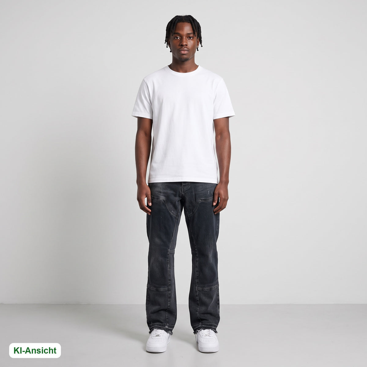 KI-Ansicht: Vintage Jaded London Jeans (W33 L31) getragen (KI-Visualisierung, Zustand siehe echte Fotos)