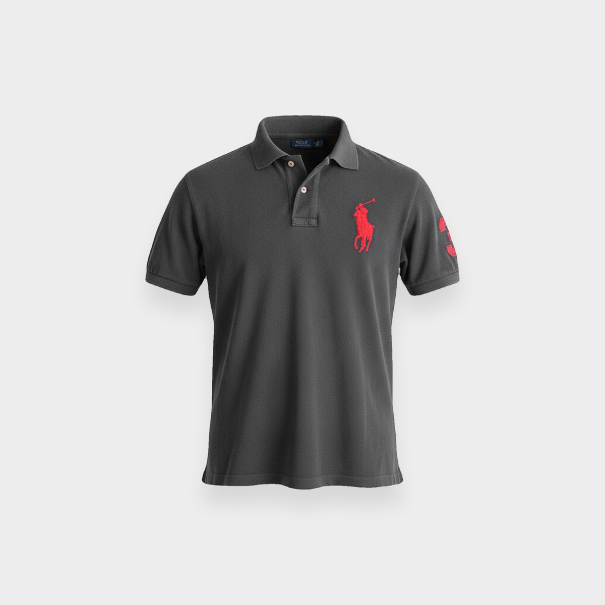 96VINTAGE Ghost-Mannequin — Vintage Ralph Lauren Polo Shirt XL
