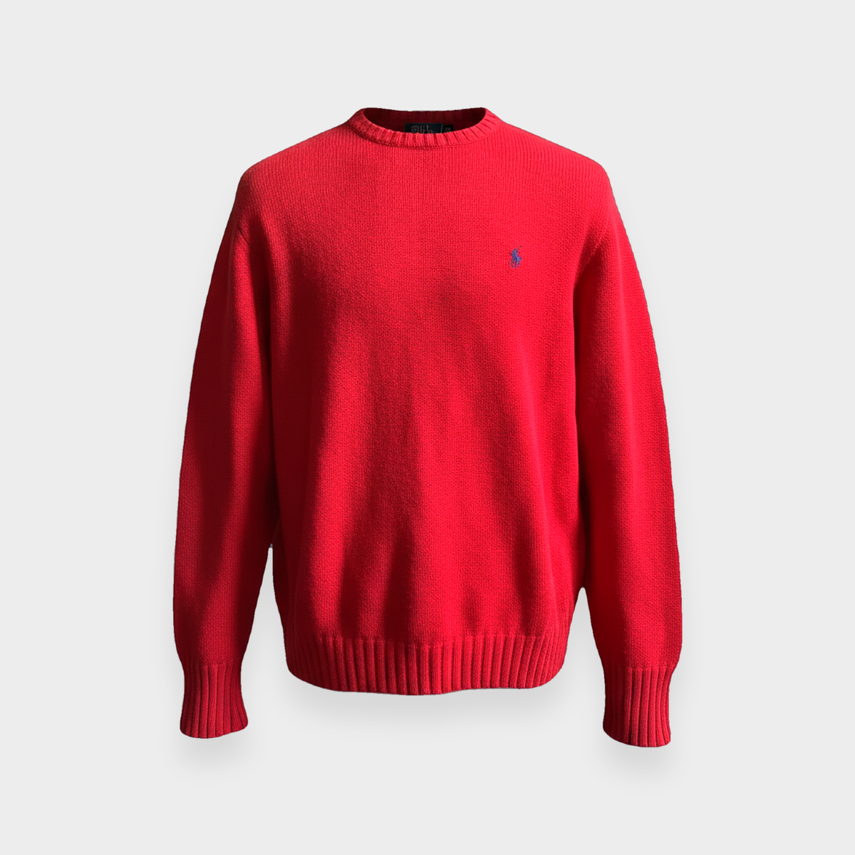 96VINTAGE Ghost-Mannequin — Vintage Ralph Lauren Sweater (XL)