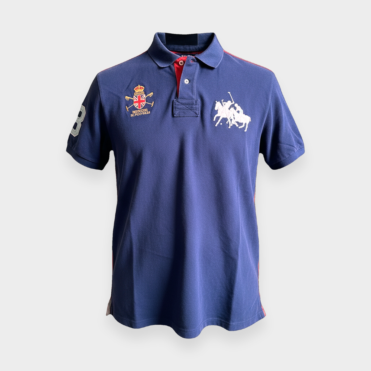 96VINTAGE Ghost-Mannequin — Vintage Ralph Lauren Poloshirt (XL)