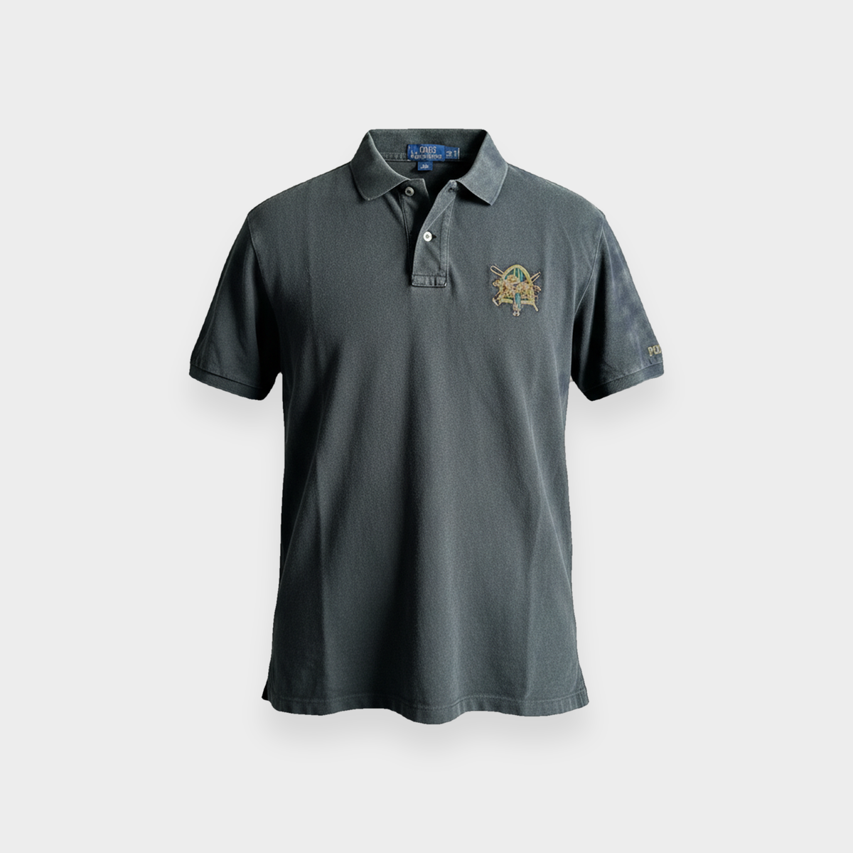 96VINTAGE Ghost-Mannequin — Vintage Ralph Lauren Poloshirt (XL)