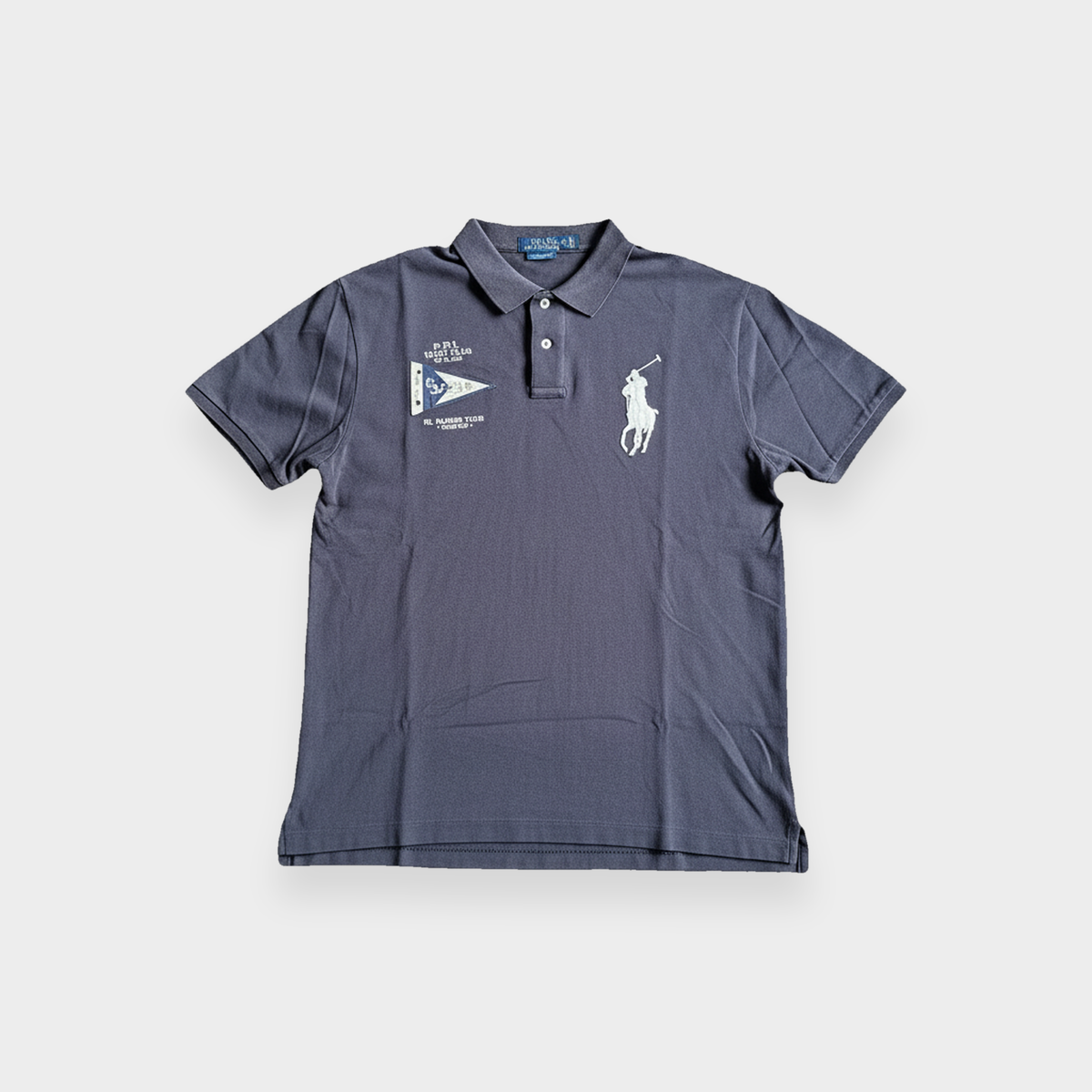 96VINTAGE Ghost-Mannequin — Vintage Ralph Lauren Poloshirt (XL)