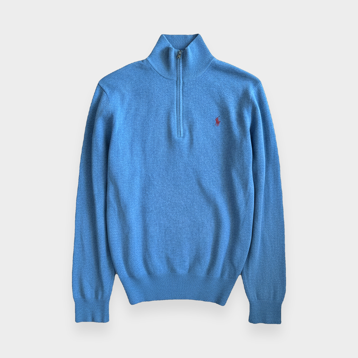 96VINTAGE Ghost-Mannequin — Vintage Ralph Lauren Halfzip (XL)