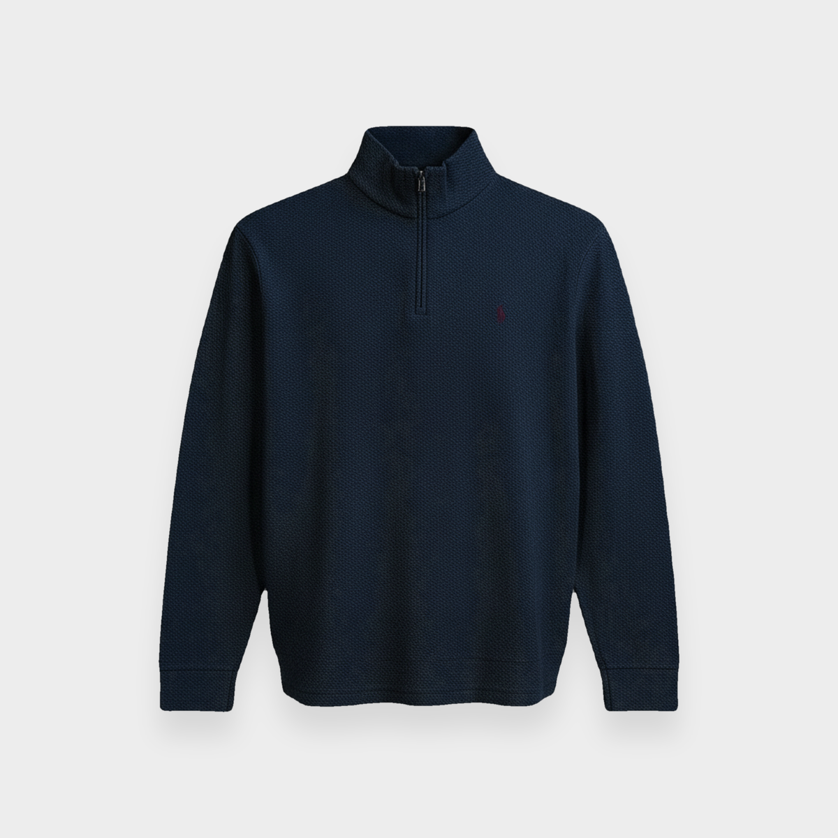 96VINTAGE Ghost-Mannequin — Vintage Ralph Lauren Halfzip (L)