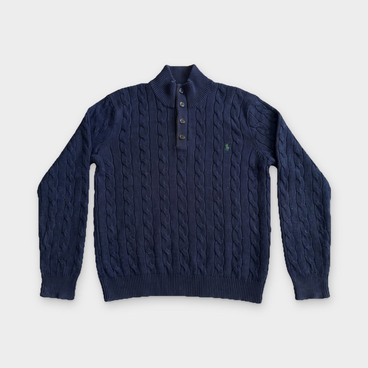 KI-Cover: Vintage Ralph Lauren Sweater (XXL), aus unseren Fotos geglättet (KI-Ansicht nach unseren Fotos)