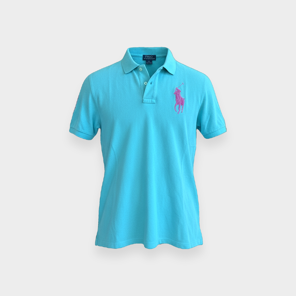 96VINTAGE Ghost-Mannequin — Vintage Ralph Lauren Poloshirt (XL)