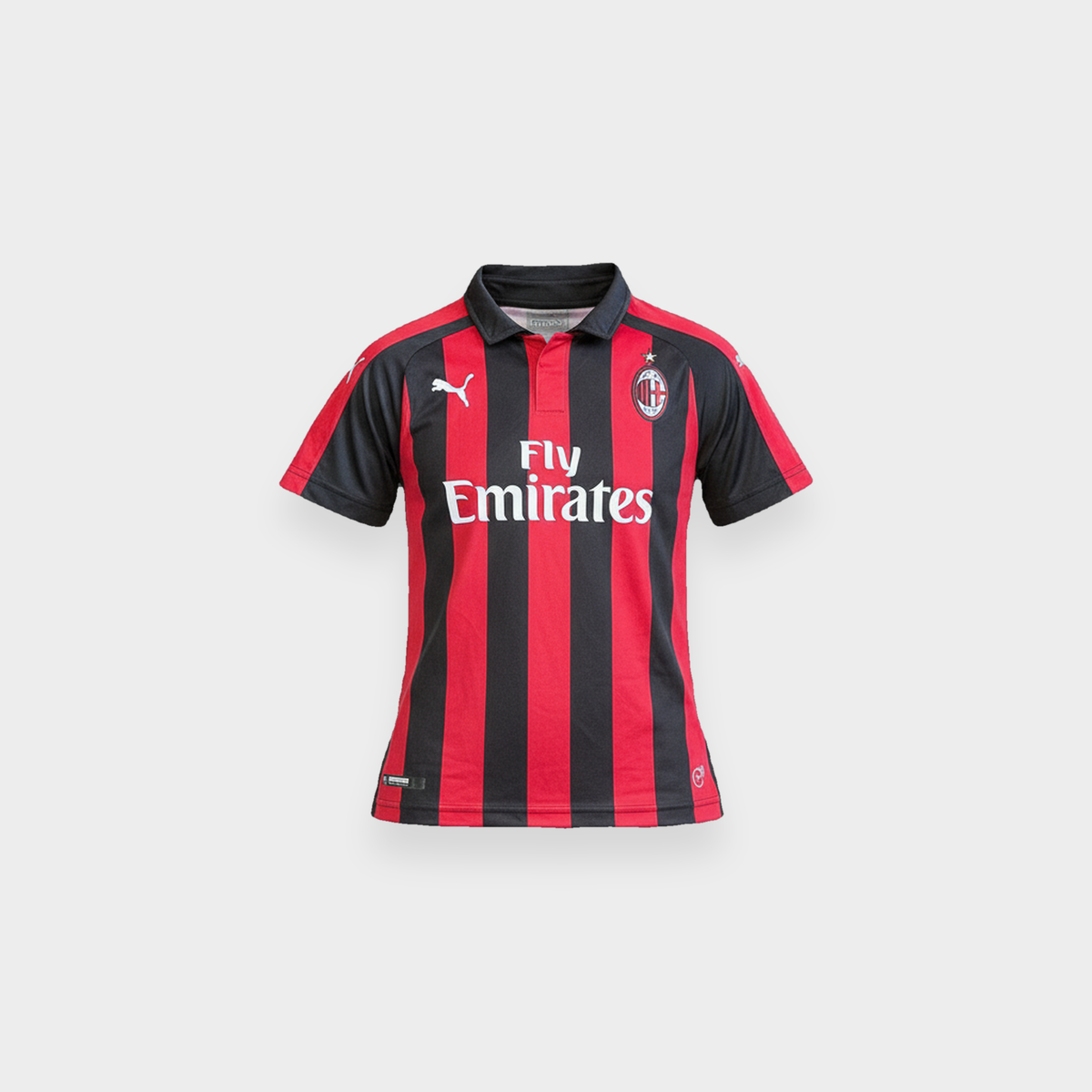 96VINTAGE Ghost-Mannequin — Vintage AC Mailand Trikot (XXS)