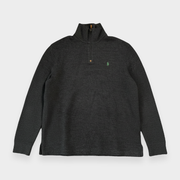 96VINTAGE Ghost-Mannequin — Vintage Ralph Lauren Halfzip (L)