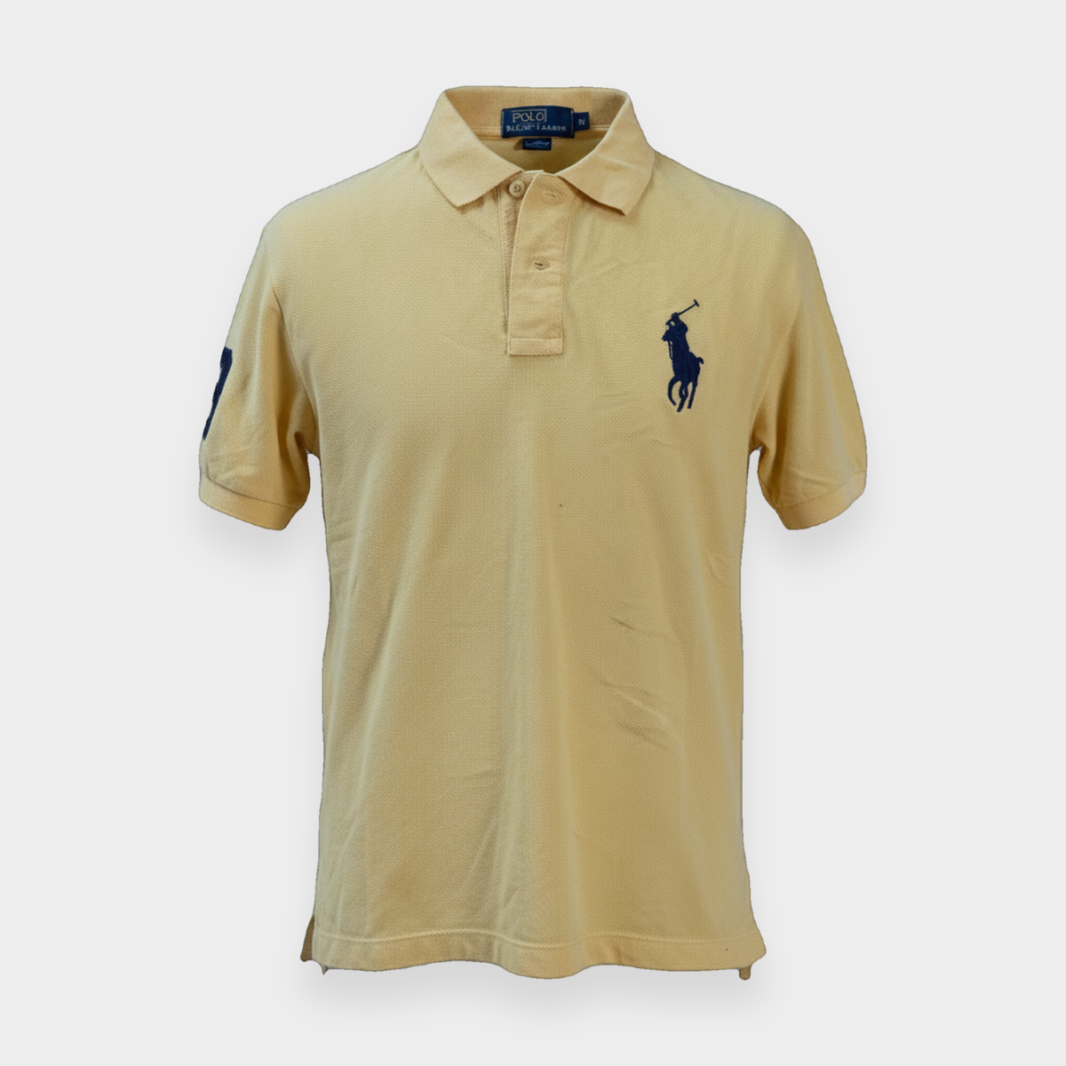 96VINTAGE Ghost-Mannequin — Vintage Ralph Lauren Poloshirt (M)