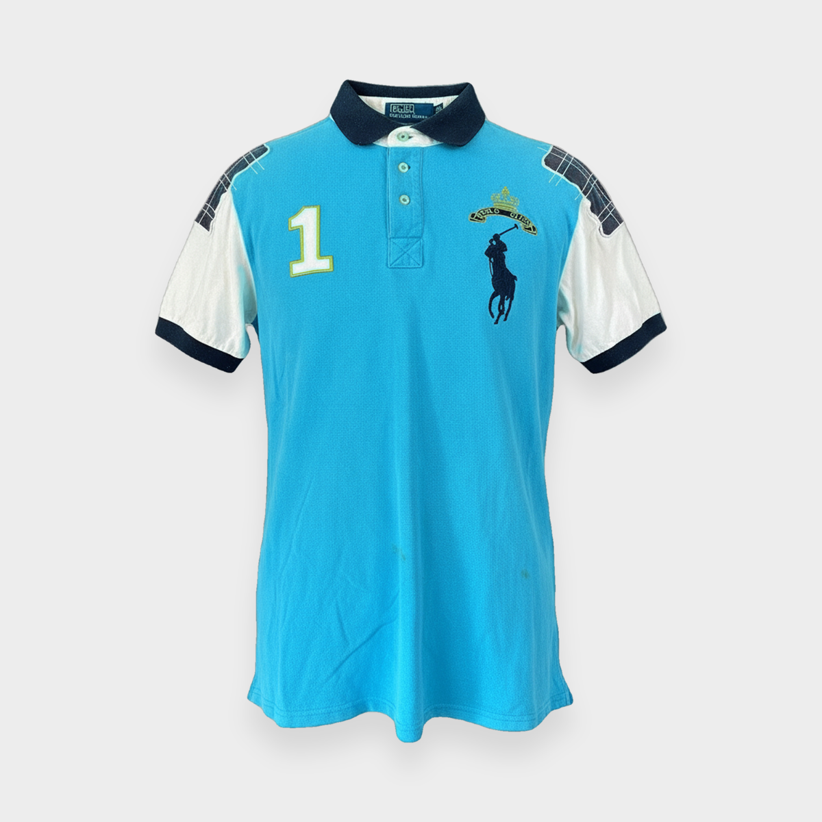 96VINTAGE Ghost-Mannequin — Vintage Ralph Lauren Poloshirt (XL)