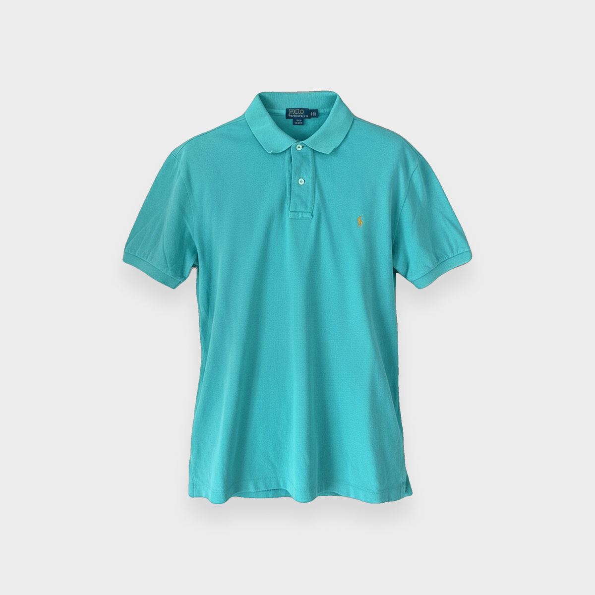 96VINTAGE Ghost-Mannequin — Vintage Ralph Lauren Poloshirt (L)