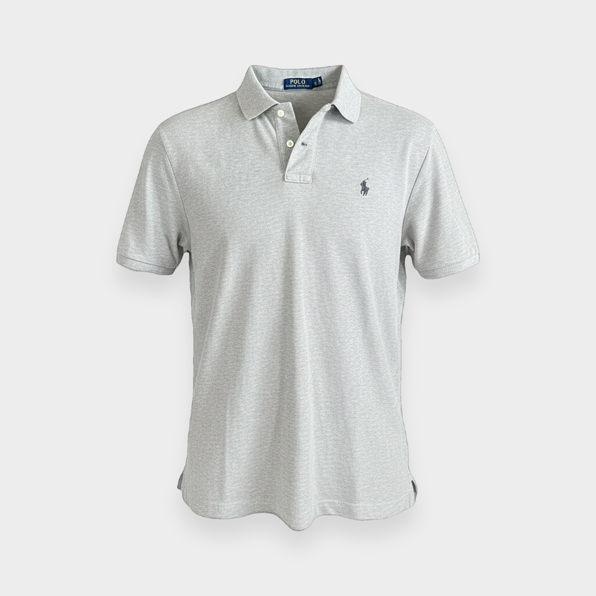 96VINTAGE Ghost-Mannequin — Vintage Ralph Lauren Poloshirt (L)
