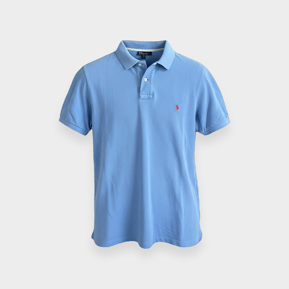 96VINTAGE Ghost-Mannequin — Vintage Ralph Lauren Poloshirt (L)