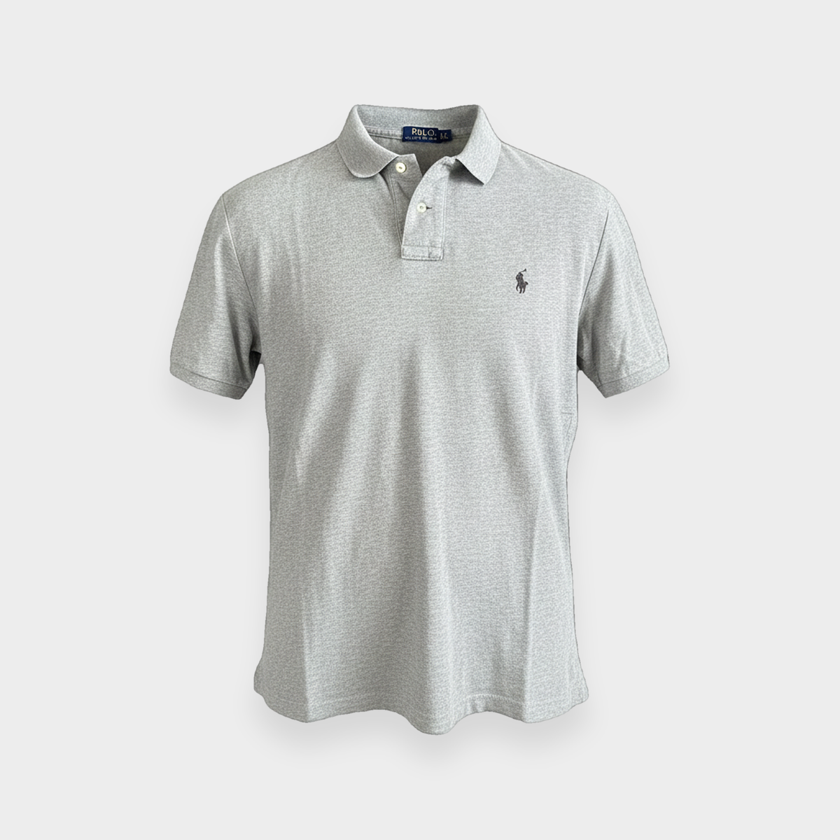 96VINTAGE Ghost-Mannequin — Vintage Ralph Lauren Poloshirt (L)