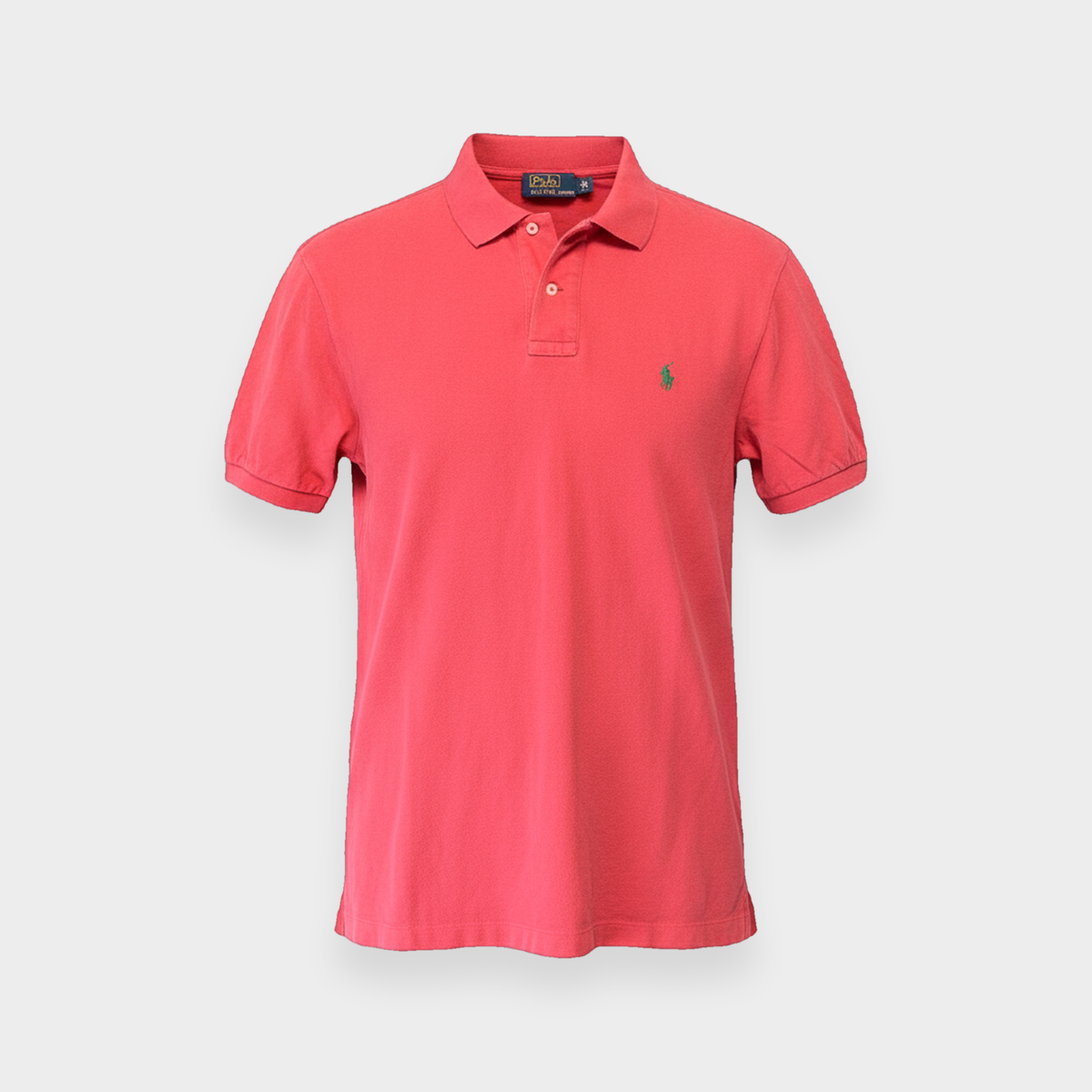 96VINTAGE Ghost-Mannequin — Vintage Ralph Lauren Poloshirt (M)