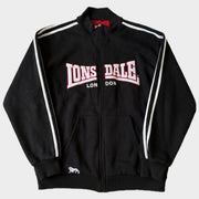 Glattes Liegefoto: Vintage Lonsdale Trackjacket (XL) (KI-Aufbereitung, Zustand siehe echte Fotos)