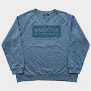 Glattes Liegefoto: Vintage Barbour Sweater (M) (KI-Aufbereitung, Zustand siehe echte Fotos)