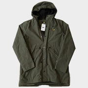 Glattes Liegefoto: Vintage Lyle & Scott Winterjacke (M) (KI-Aufbereitung, Zustand siehe echte Fotos)
