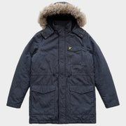 Glattes Liegefoto: Vintage Lyle & Scott Winterjacke (S) (KI-Aufbereitung, Zustand siehe echte Fotos)