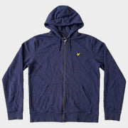 Glattes Liegefoto: Vintage Lyle & Scott Hoodie (M) (KI-Aufbereitung, Zustand siehe echte Fotos)