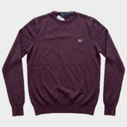 Glattes Liegefoto: Vintage Fred Perry Sweater (M) (KI-Aufbereitung, Zustand siehe echte Fotos)