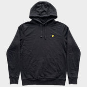 Glattes Liegefoto: Vintage Lyle & Scott Hoodie (S) (KI-Aufbereitung, Zustand siehe echte Fotos)