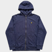 Glattes Liegefoto: Vintage Lyle & Scott Hoodie (M) (KI-Aufbereitung, Zustand siehe echte Fotos)
