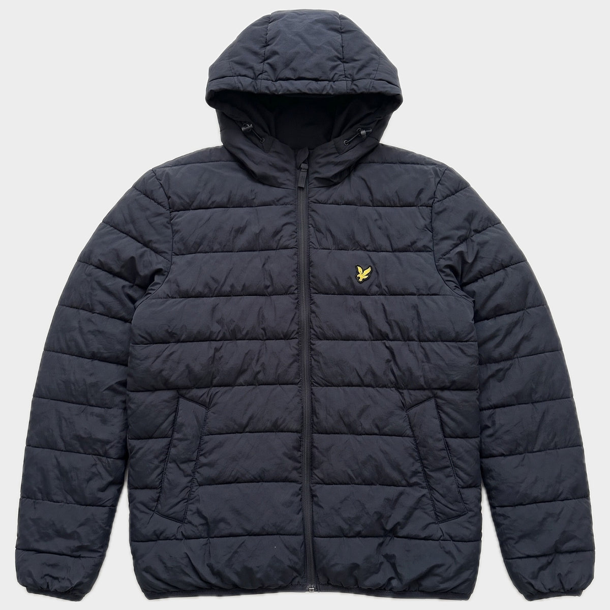 Glattes Liegefoto: Vintage Lyle & Scott Winterjacke (S) (KI-Aufbereitung, Zustand siehe echte Fotos)