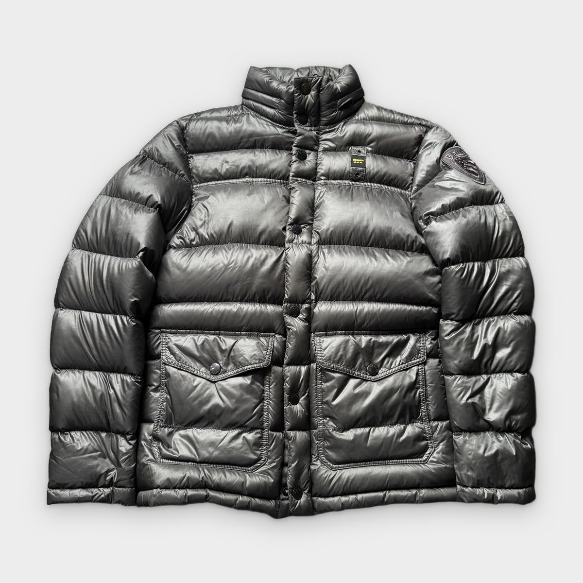 Vintage Blauer Pufferjacke (?)