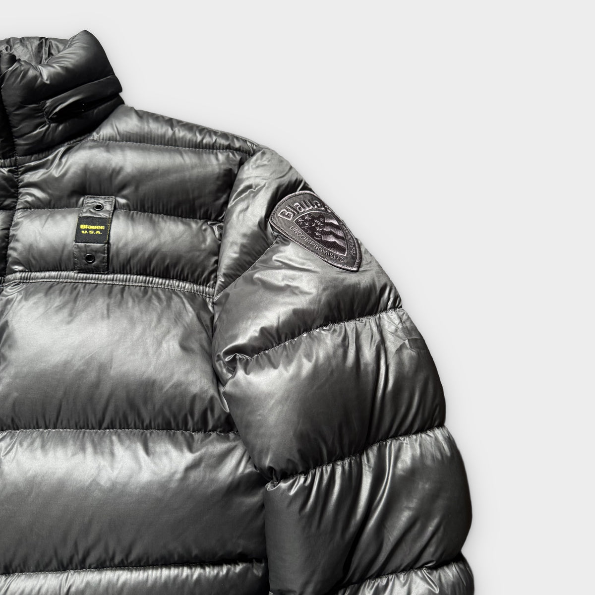 Vintage Blauer Pufferjacke (?)